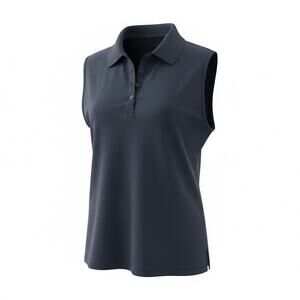 Greg Norman Navy Sleeveless Golf Polo Lightweight Stretch Performance Top XXL